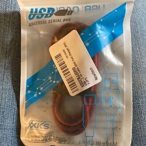 USB cable c 5a 50w fast charge red 3.2 feet brand new